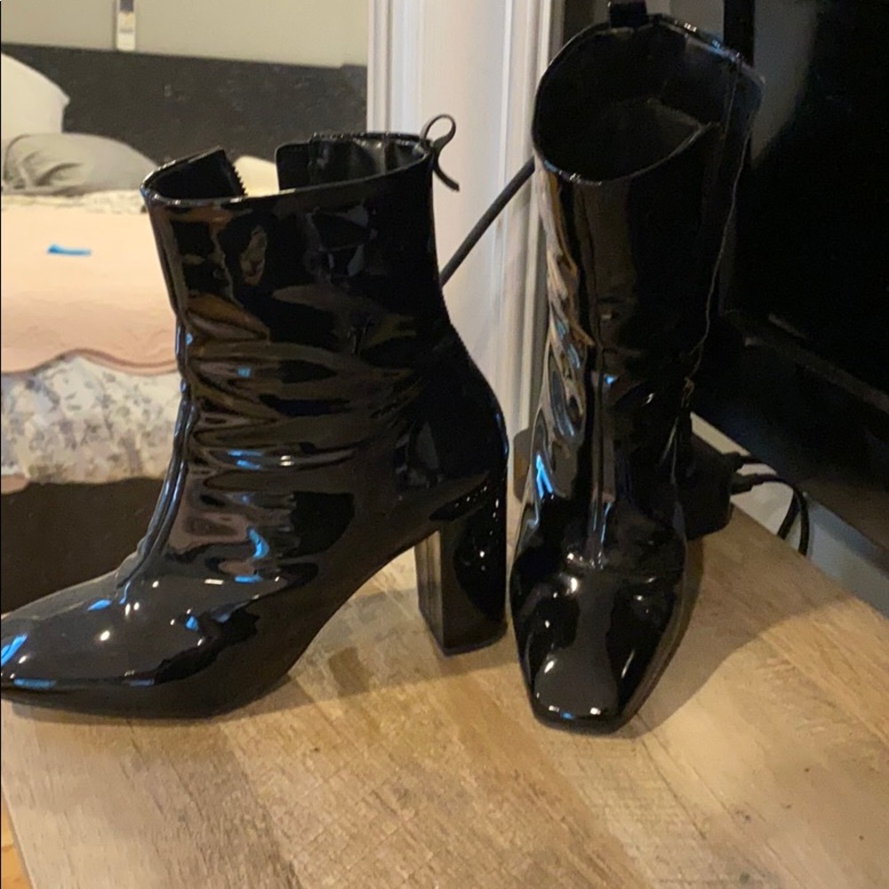 Patent Leather Boots